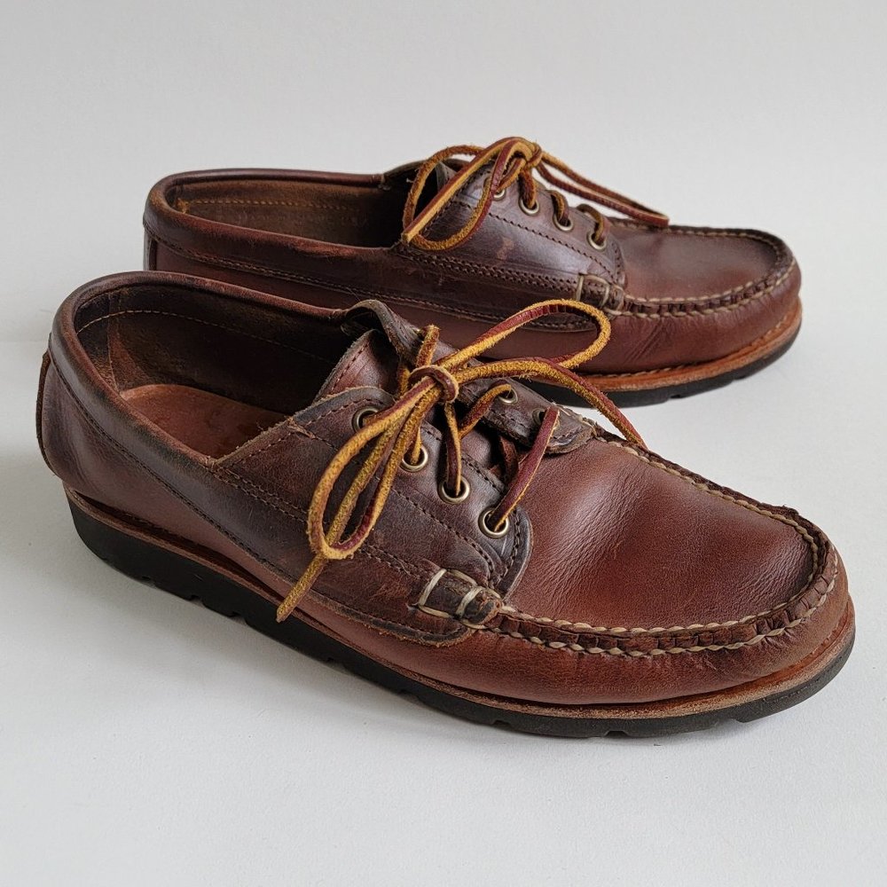 Handmade Rancourt & Co Baxter Ranger Moc Brown, Men's Sz 8D